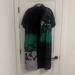 MConcept Black and Green Shirt dress